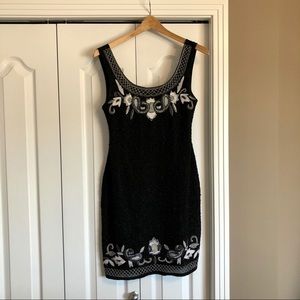 CHASE7 beaded black dress